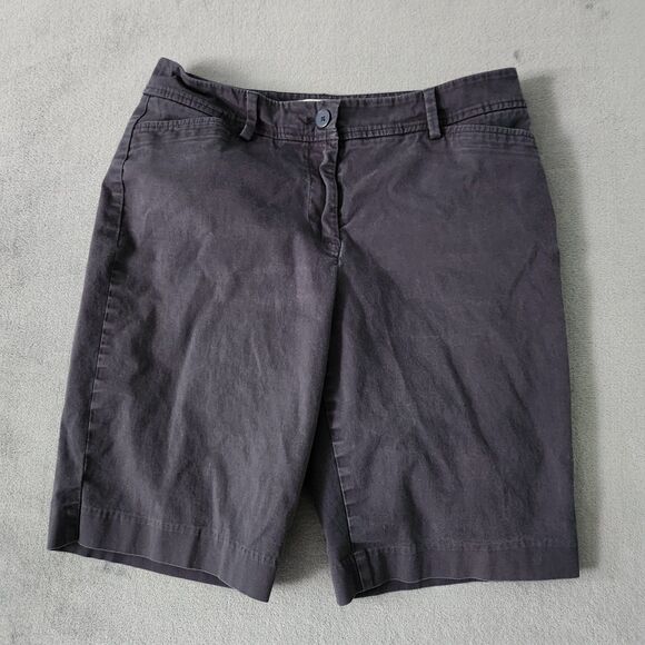 Talbots Perfect Short Womens Size 6 Navy 9" Stretch Preppy Casual  Shorts - Picture 1 of 10